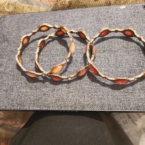 Tangerine banger  bracelet